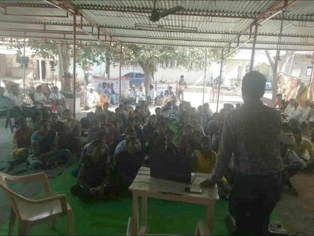 Village cancer awareness gathering in Western Vidarbha